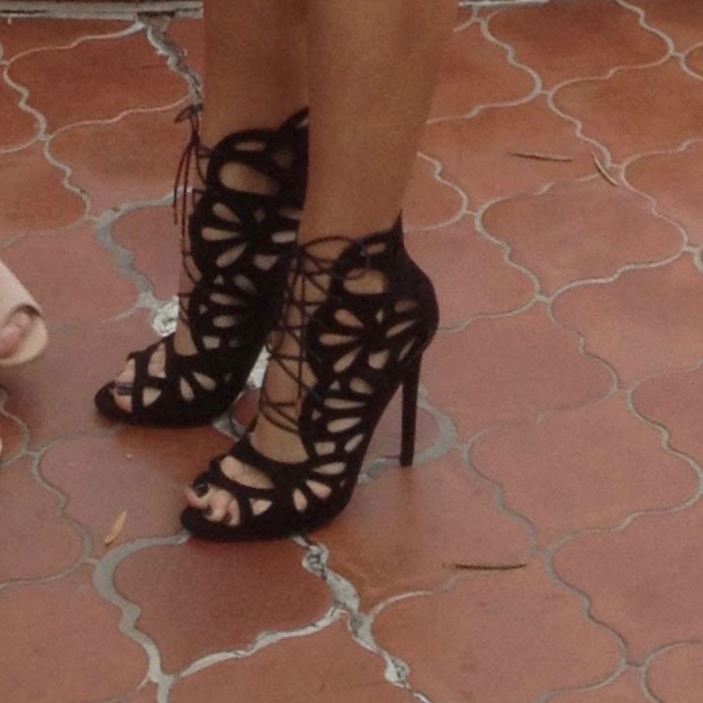 Black Topshop heels